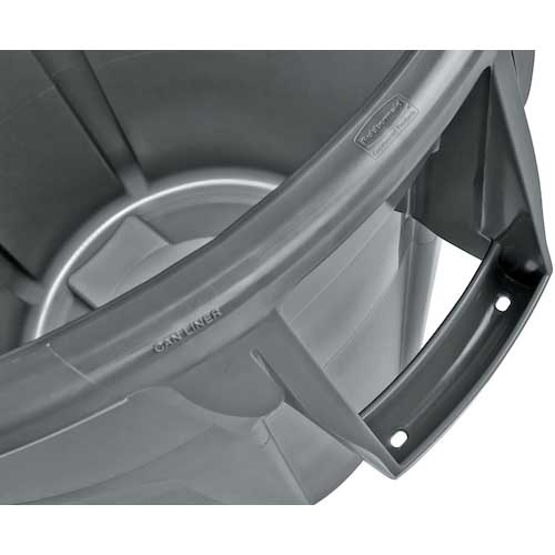 ラバーメイド ラウンドブルートコンテナ スリット付き 75.7L グレー 262075