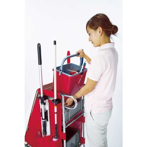 テラモト 仕切付きバケツ2ブルー CE-447-100-3