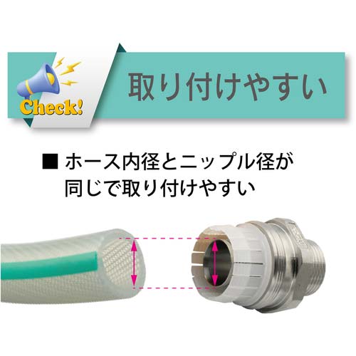 TOYOX ホース継手(ステンレス製) トヨコネクタ TC3-SS型 適合ホース25ミリ 継手規格R1 TC3-SS25-R1