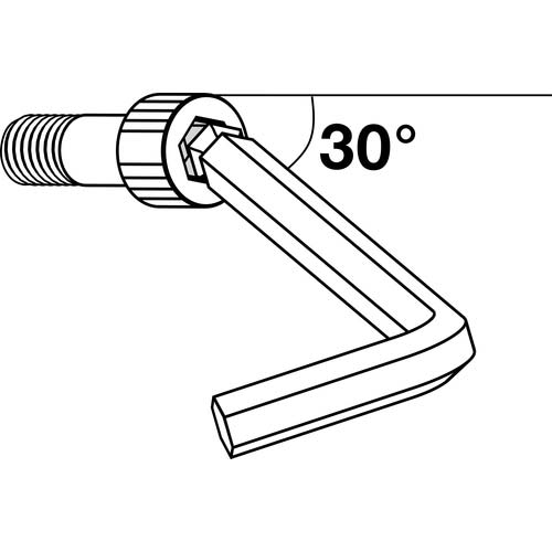 PBスイスツールズ ローレット入ロングボール六角レンチ 3212L-1.5