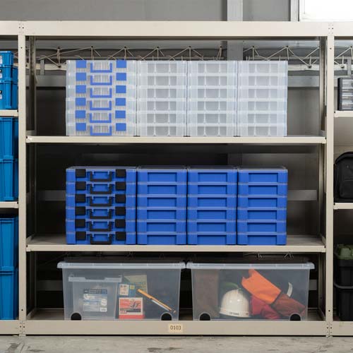 JEJアステージ パーツストッカー ブルー PS-400 PS-400-BL