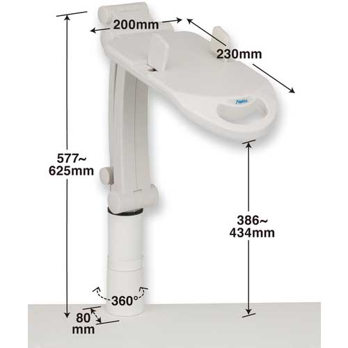 ASKA テレホンスタンド フレックス ハイタイプ ホワイト TS9802