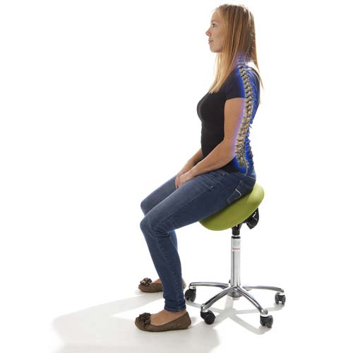 Global DALTON サドルチェア ブルー 座高58〜77cm 462074512