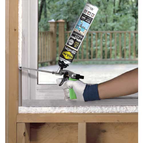 ABC 簡易型発泡ウレタンフォーム 1液ガンタイプ 弾性ウレタンフォーム インサルパック インサルエラスティックフォーム 750ml フォーム色:ホワイト ELASF