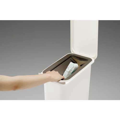 RISU H&H開けても防臭ペール20SN W GBED010