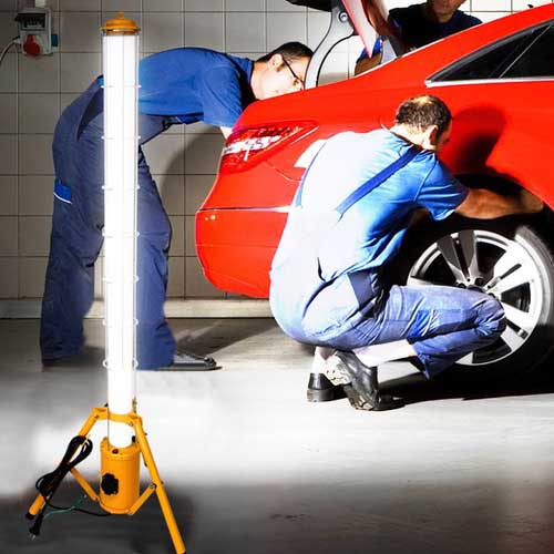 【廃番】SUZUKID 円柱形LED投光器 バーメン 100A AC電源式 SBMN-100A