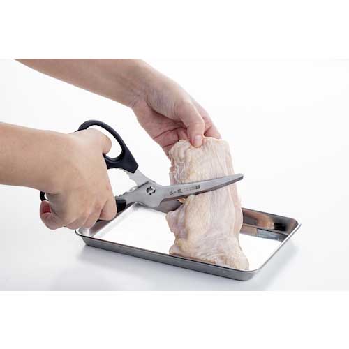 GREENBELL ハサミ(ハード向け) ステンレス製引き切り型キッチンはさみ 刃長85×全長220mm G-2035