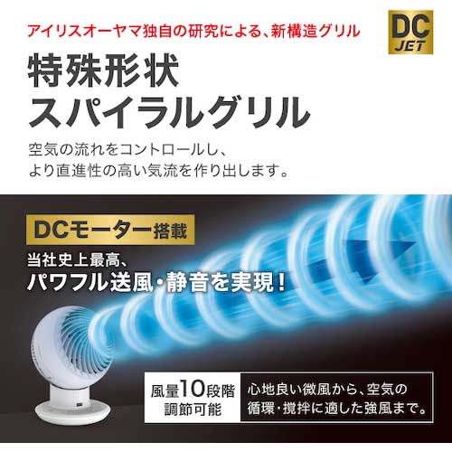 【廃番】アイリスオーヤマ 282828 サーキュレーター扇風機 18cm STF-DC18T