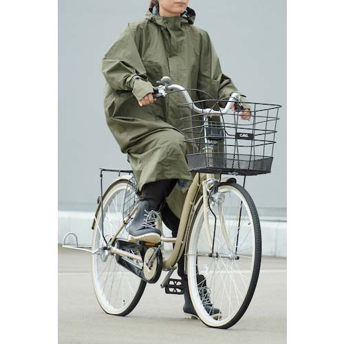 カジメイク 7441 サイクルモードハイポンチョ オリーブ F 7441-58-F