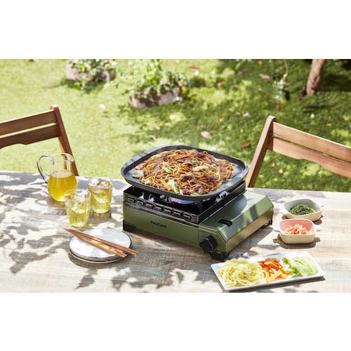 Iwatani カセットフー タフまる オリーブ色 CB-ODX-1-OL