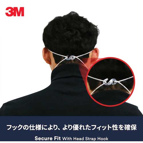 【廃番】3M ウイルス飛沫対策マスク 黒 1枚入 KF94BK1