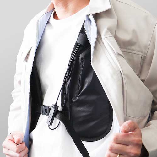 サンコー 水冷クールベスト 10000mAhモバイルバッテリーセット WACOVECBKSP