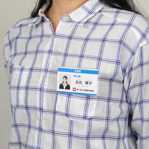 OP セル名札 名刺サイズ 両用クリップ 1枚入 L-11P