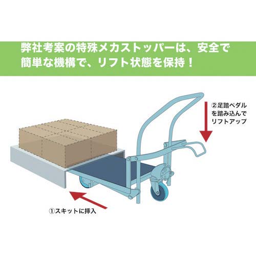 大有 ポーターリフトインサイド型4輪 耐水ナイロン PL1280IN