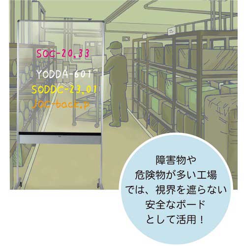 馬印 透明ボードシンプル UDTP23NZ