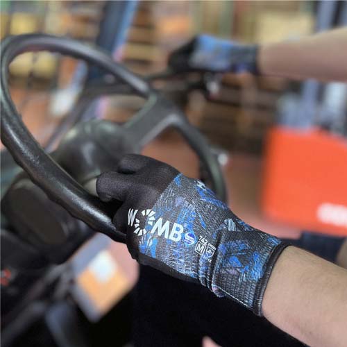 トワロン 水性ポリウレタン背抜き手袋 WOMB-MF2 Collage M 742-M