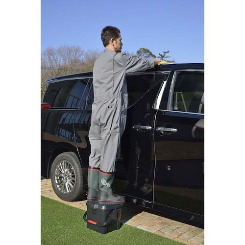 inomata かしこいバケツ17Lブラック 3216-BLK