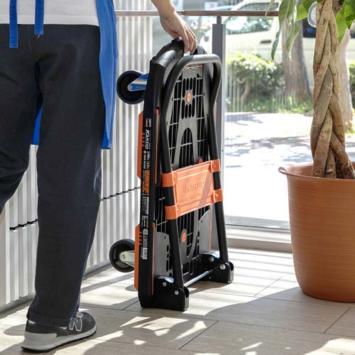 TRUSCO 樹脂台車 カルティオ 780X490 折畳 オリーブドラブ MPK780-OD