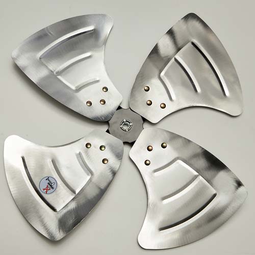 TRUSCO 全閉式工場扇 ジェネラルファン “大風量” スタンドタイプ アルミハネ AF-45S