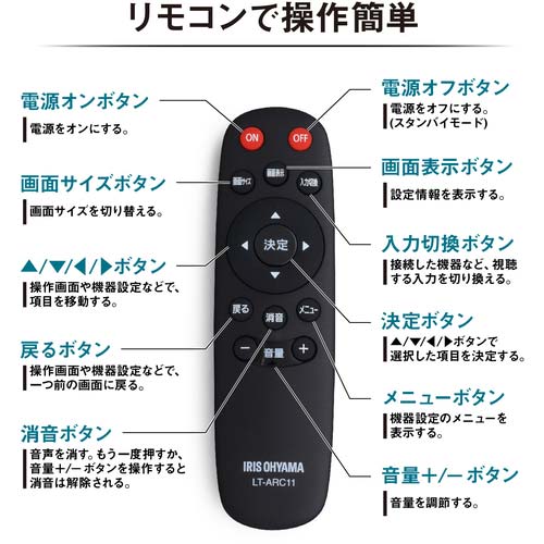 アイリスオーヤマ 108281 大型ディスプレイ 65V型 ブラック DO-DU654S-B