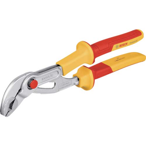 ボッシュ 絶縁ウォーターポンププライヤー 全長250mm 1600A02NE5