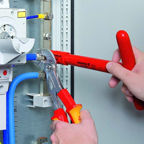 KNIPEX 絶縁ウォーターポンププライヤー コブラクイックセット 落下防止 250mm 8726-250TBK