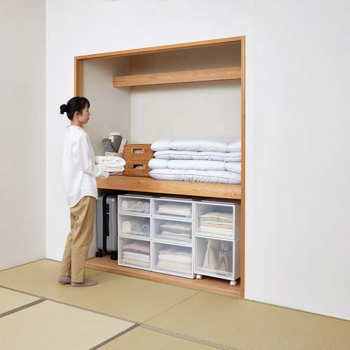 TENMA フィッツケース 74-44S(旧スリムL) ホワイトクリア 110015646