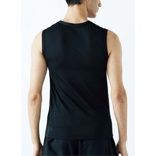 おたふく BT ドラスティックドライ ノースリーブ クルーネックシャツ 11.ブラック SS JW-580