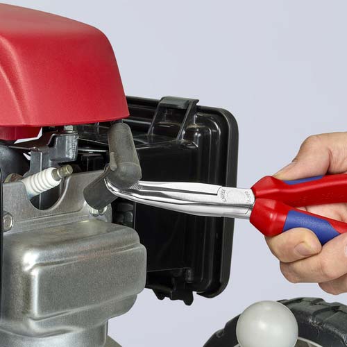 KNIPEX メカニックプライヤー 45°先曲がり プラスチックハンドル 3891-200