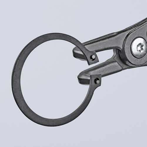 KNIPEX 軸用精密スナップリングプライヤー90度 オープンリミッター付き 10-25mm 4941-A11