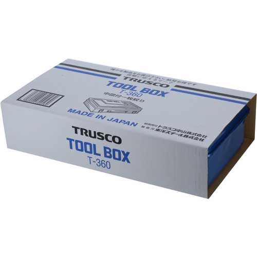TRUSCO トランク工具箱 368X222X95 ブルー T-360