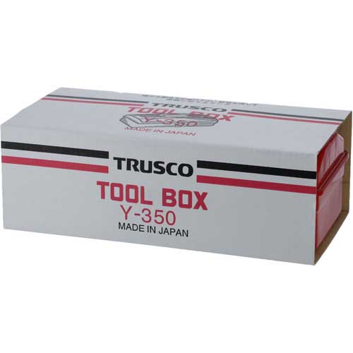 TRUSCO 山型ツールボックス(山型工具箱) 373X164X124 レッド Y-350-R