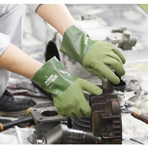 トワロン ニトリルゴム手袋 耐油トワロンハード M 565-M