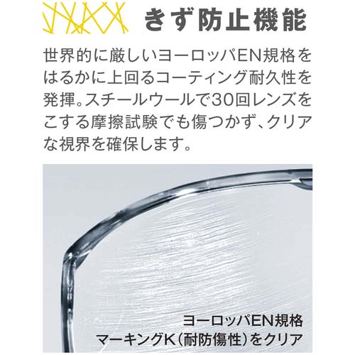 UVEX 二眼型保護メガネ アイスリー グレー(表裏防曇) 9190176の通販