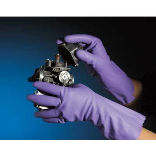 SHOWA 塩化ビニール手袋 No132ビニトップ厚手 バイオレット Mサイズ NO132-MV