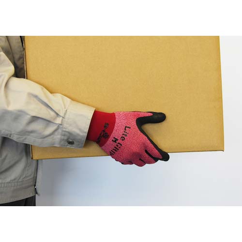 SHOWA 天然ゴム背抜き手袋 ライトグリップ パープル Lサイズ NO341-LPL