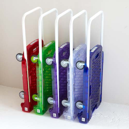 【アウトレット】TRUSCO 【売切廃番】樹脂台車 アクロキャリー PC製 省音車輪 600X390 透明 AC-1PC-TM