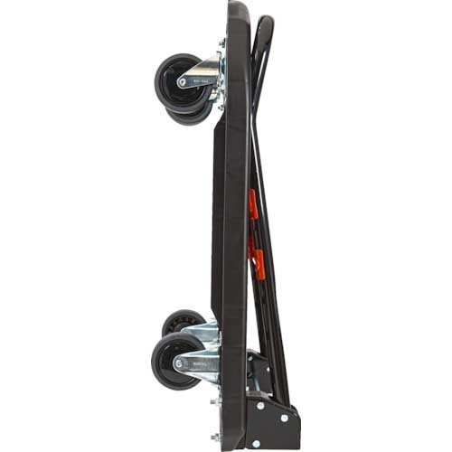 【廃番】TRUSCO 樹脂台車 カルティオ(スチールハンドルタイプ)折畳 780X490 白 ブレーキなし MPK-720-W