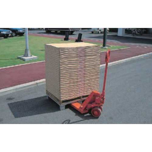 NPC プラスチックパレットSXー1108E4 単面四方差し グレー SX-1108E4