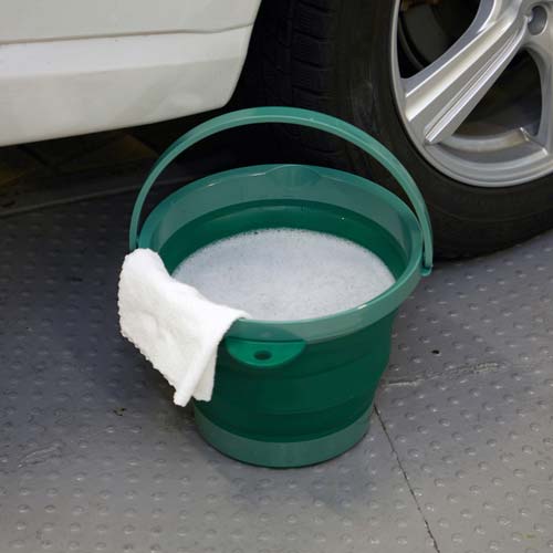 TRUSCO 折りたたみバケツ グリーン 8L TORB-GN