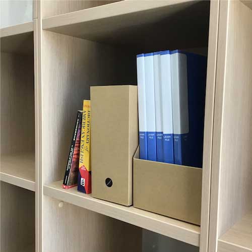 TRUSCO 段ボール製A4縦型ファイルボックス 間口155 DB-BOXTW