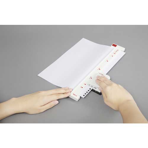 【廃番】カール 多穴パンチ ゲージパンチ ホワイト GP-2630-W