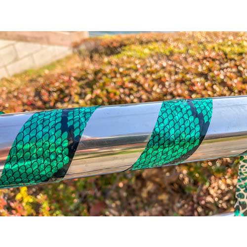 Dio 防鳥用品 スネークテープ 1Pk＝2色入り(ヘビ柄緑1巻、ヘビ柄