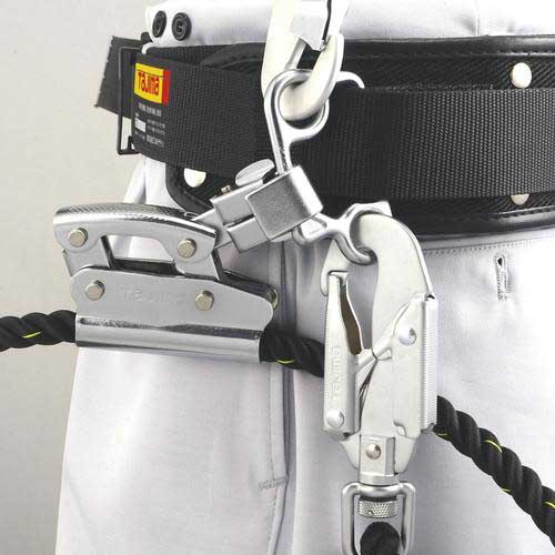 タジマ ワークポジショニング用胴当てベルトフラット アルミワンタッチバックル黒 Mサイズ WFXD2-WBM