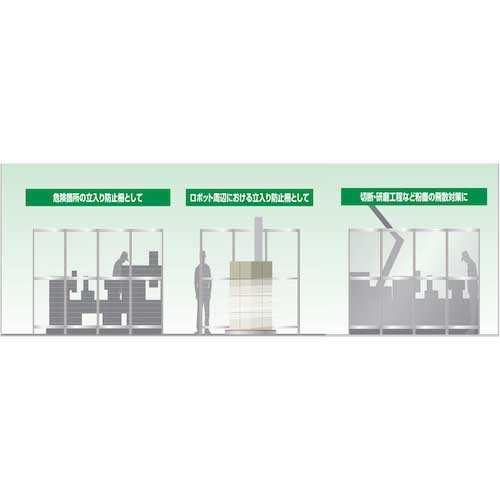【廃番】積水 アルミフレーム安全柵(メッシュパネル2枚+金具セット) SJSF-M2