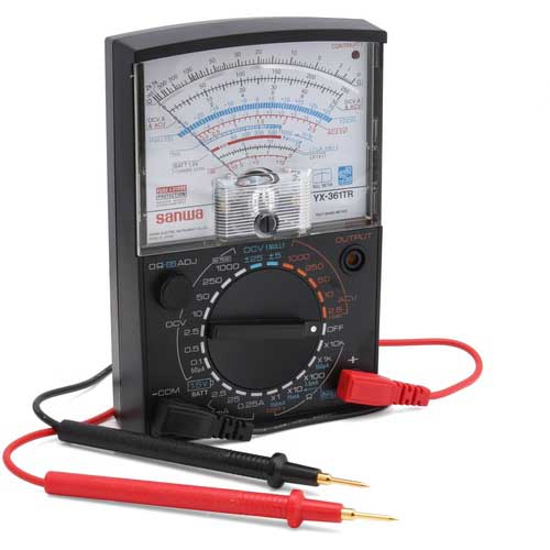 SANWA アナログマルチテスタ 1000V測定可能 YX-361TR