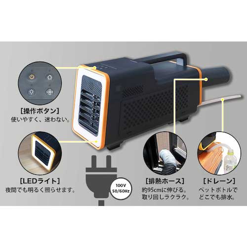 サンコー 運べるスポットクーラー「ワイルドクーラー」 SSPCACWL