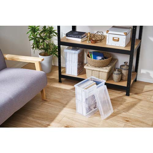 TENMA A4・雑誌いれと庫 クリア 185×305×325 110000975