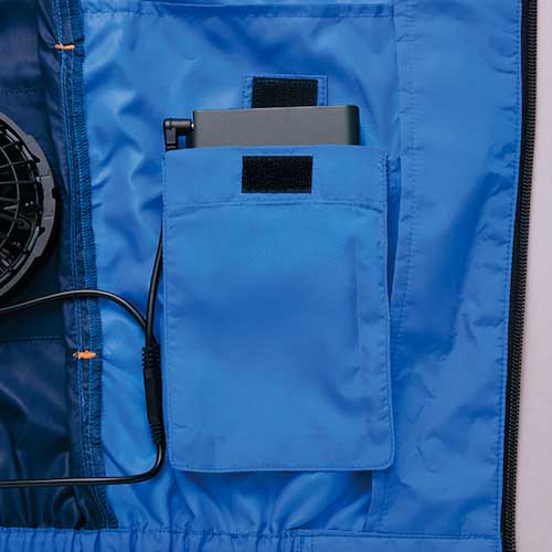 アイトス 物流作業対応型空調服ベスト(空調服TM) ロイヤルブルー M AZ50195-006-M