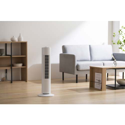 アイリスオーヤマ 106400 タワーファン メカ式 ホワイト TWF-M74-W